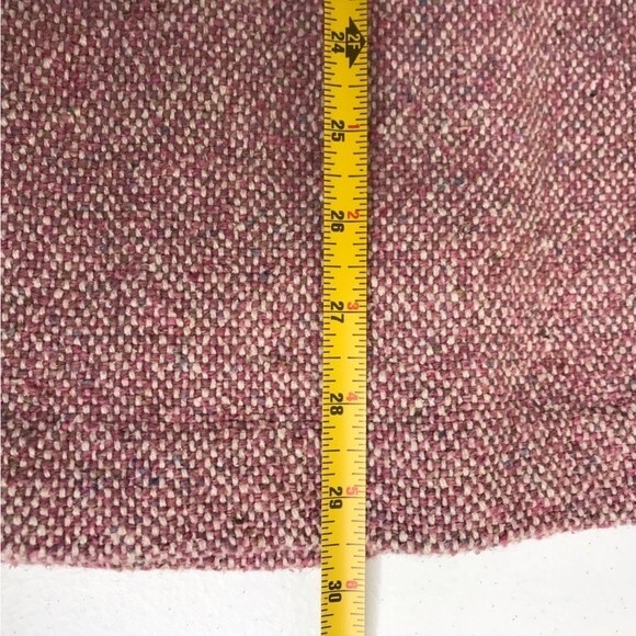 Handwoven By Harvey Fiber Art Three Button Cardigan Jacket Pink Cream Women Sm - Picture 12 of 13
